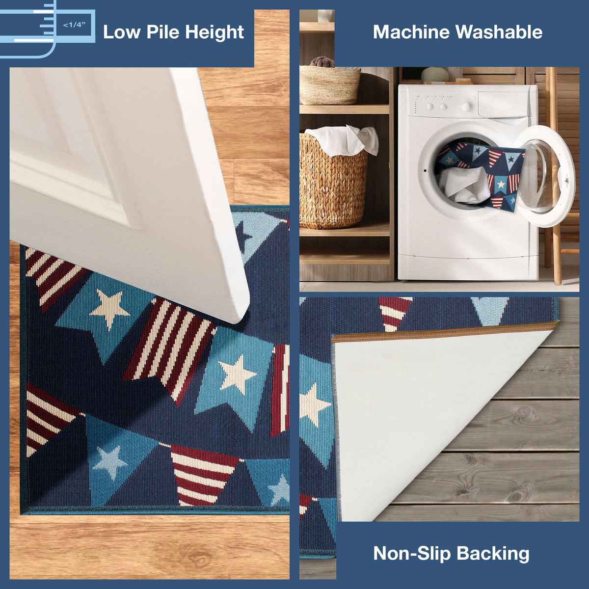 Navy | 2'5" x 3'11"
