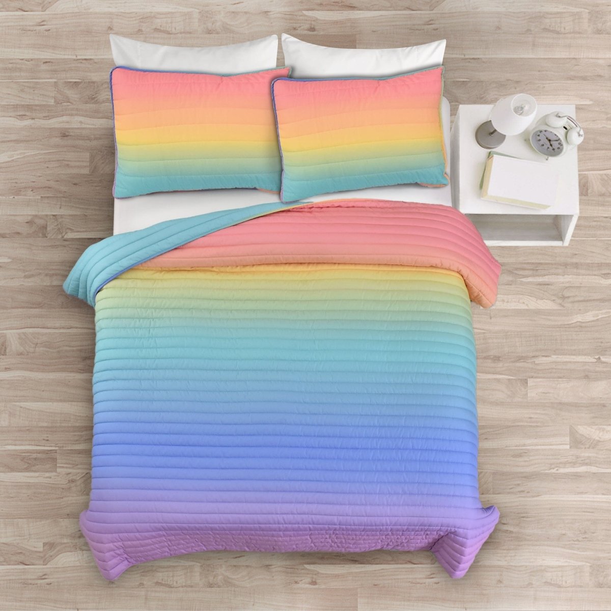 Rainbow/Turquoise | Full/Queen
