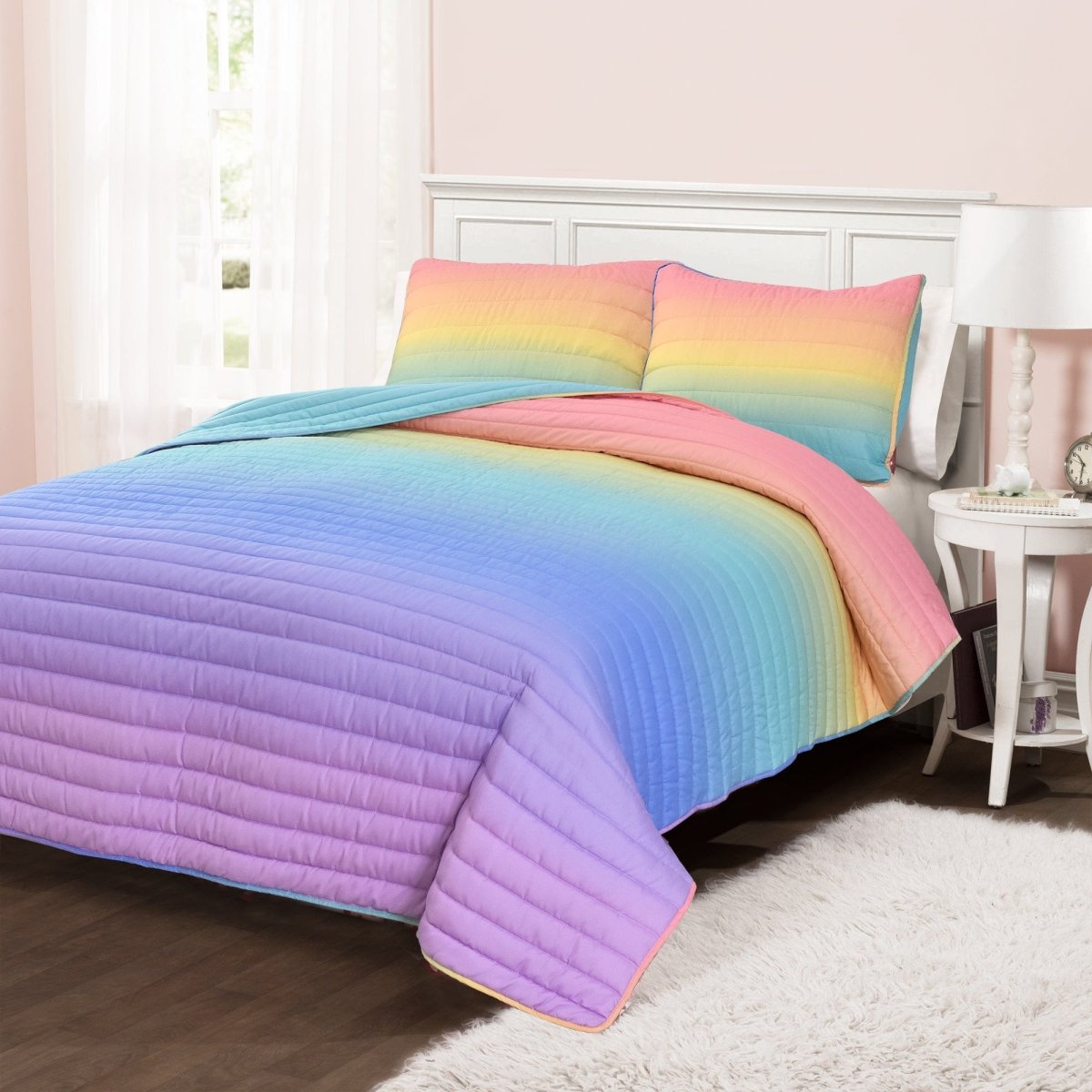 Rainbow/Turquoise | Full/Queen