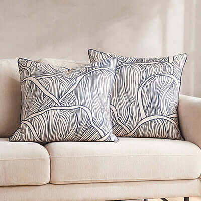 Navy/Neutral | 22" x 22"