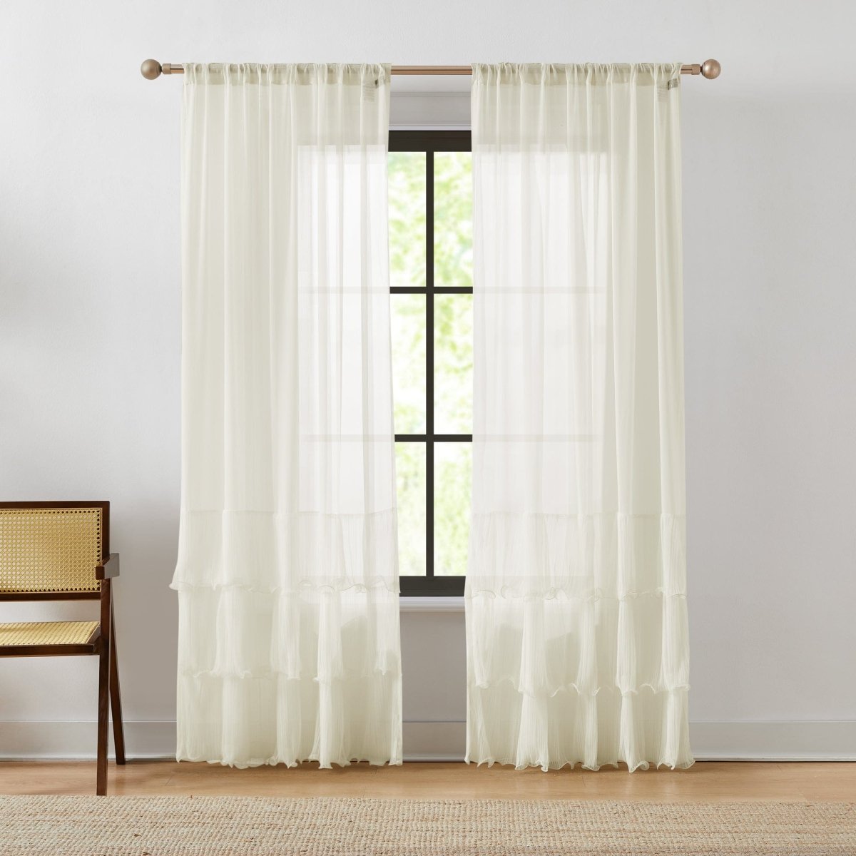 Cream | 52" W x 84" L