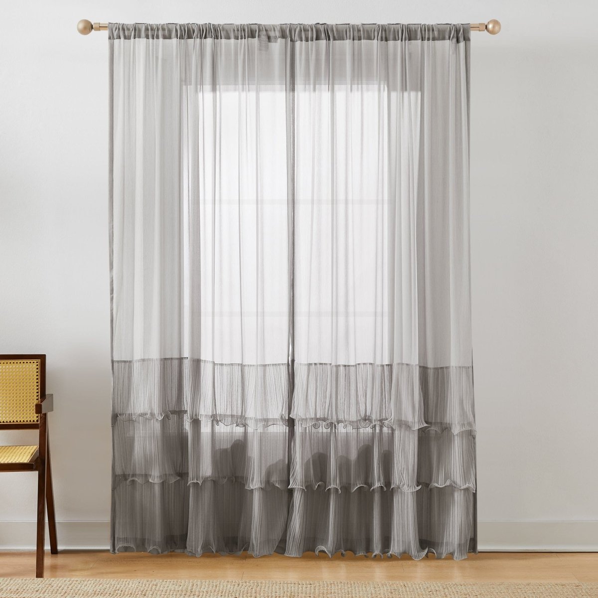 Gray | 52" W x 84" L