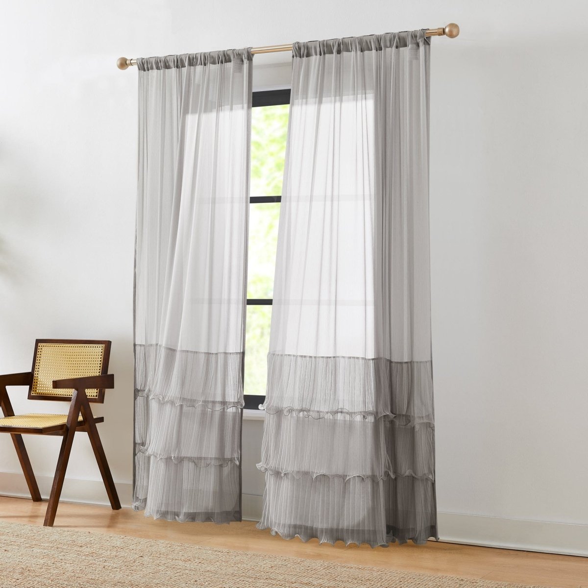 Gray | 52" W x 84" L