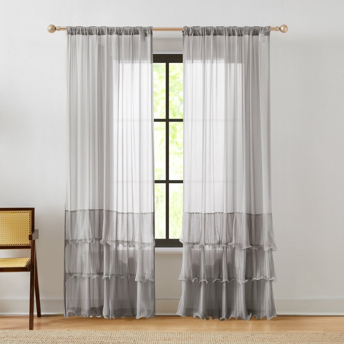 Gray | 52" W x 84" L