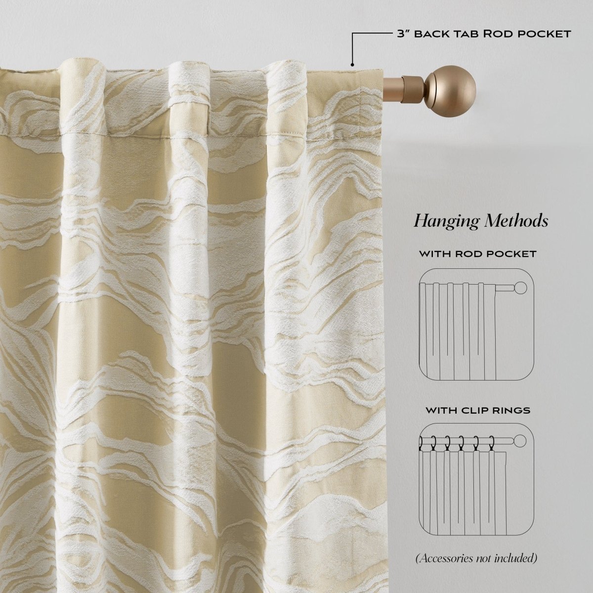 Cream/White | 52" W x 84" L