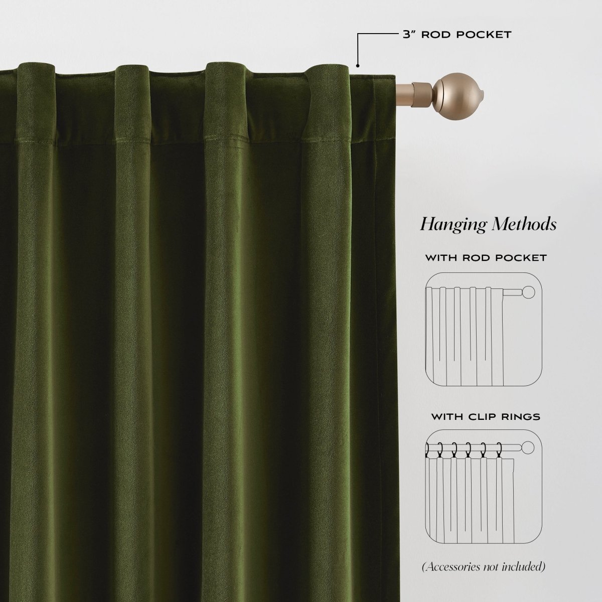 Green | 50" W x 84" L