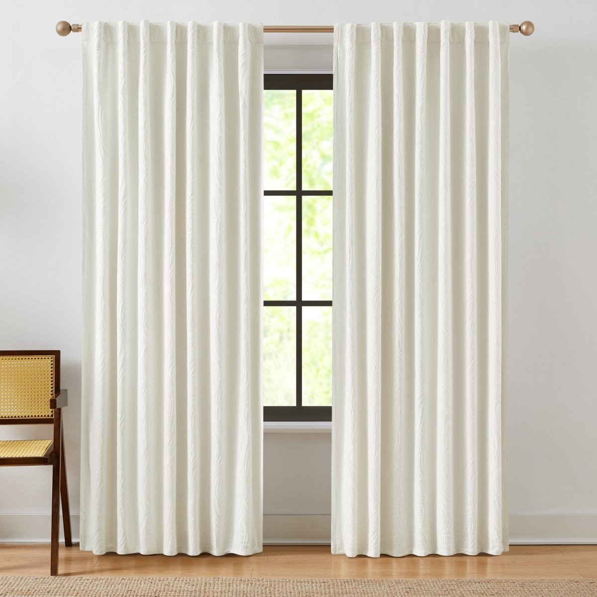 Cream | 52" W x 84" L