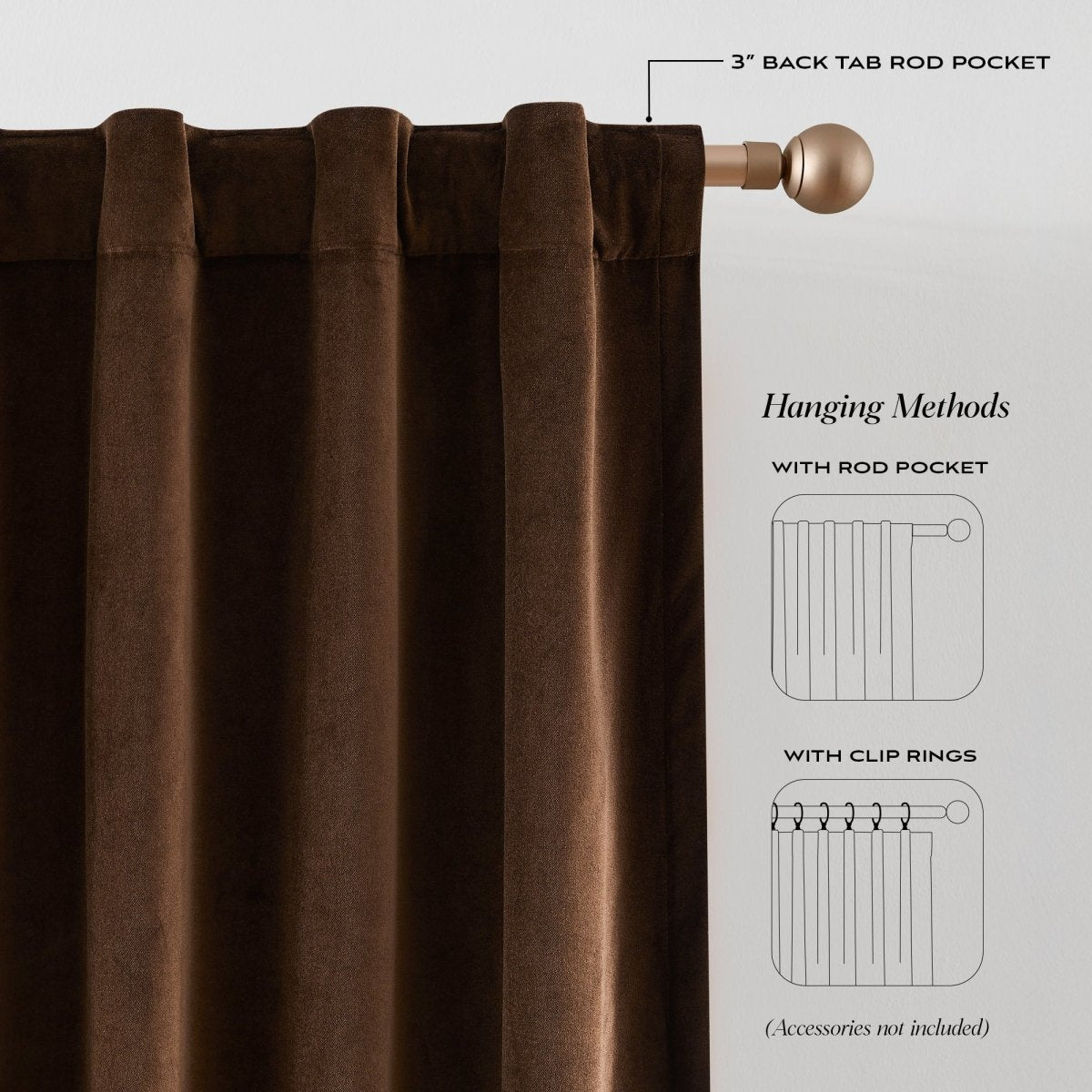 Brown | 50" W x 84" L