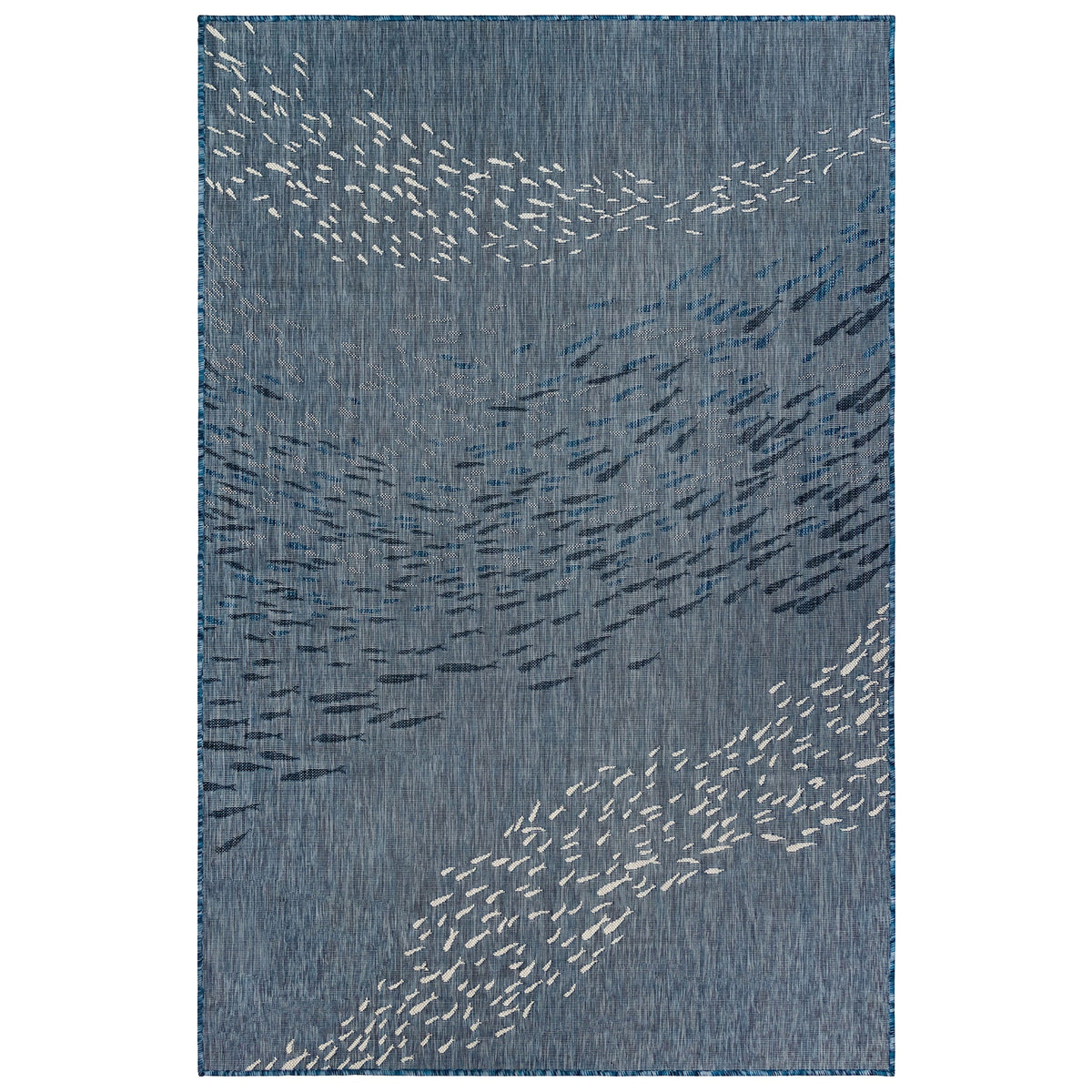 Carmel School Of Fish Indoor Outdoor Area Rug