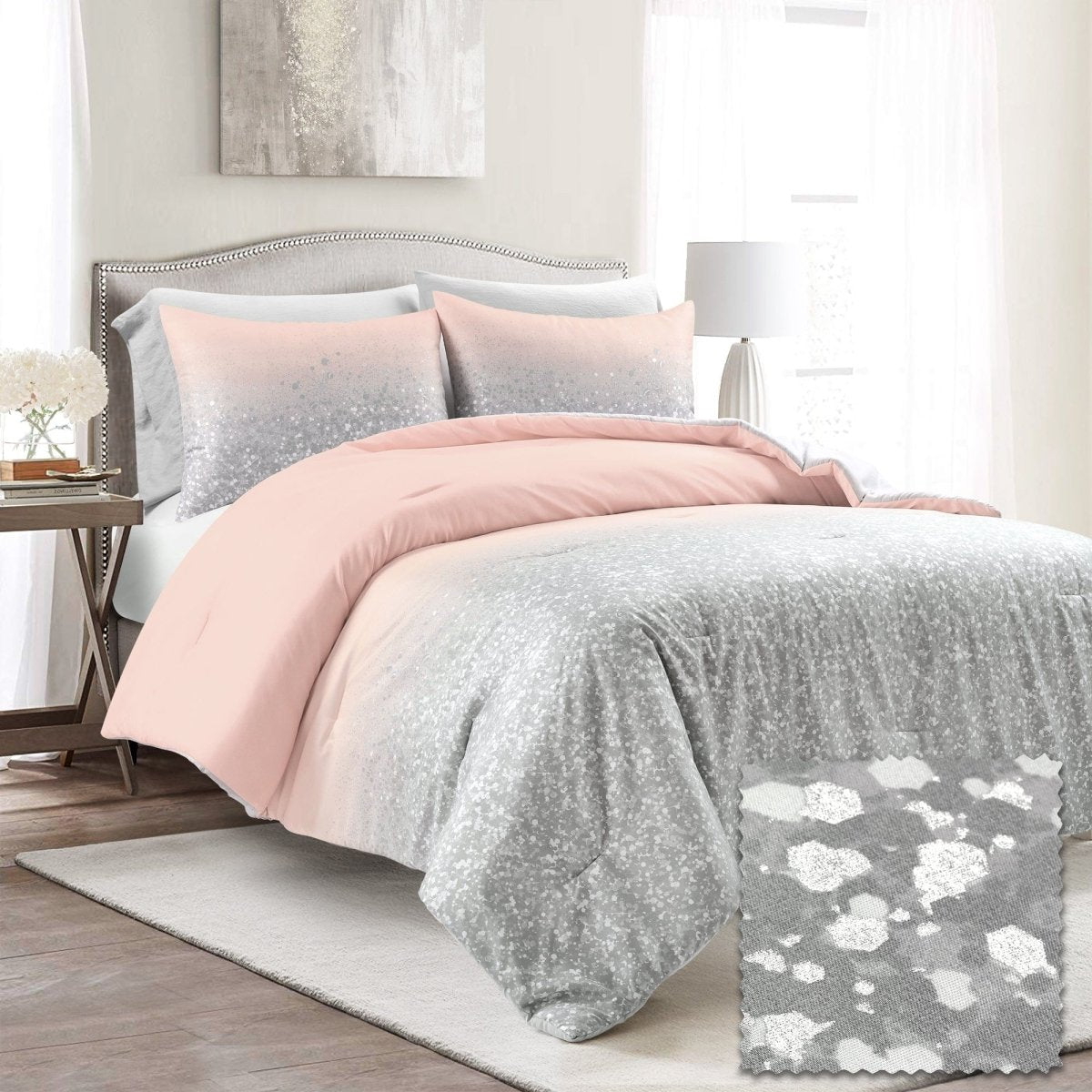 Blush/Gray | Full/Queen