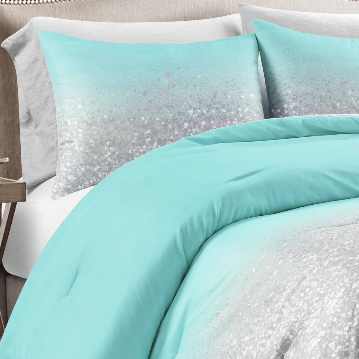 Aqua/Gray | Full/Queen