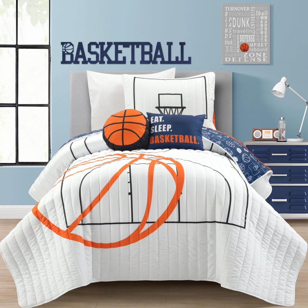 White/Navy | Twin