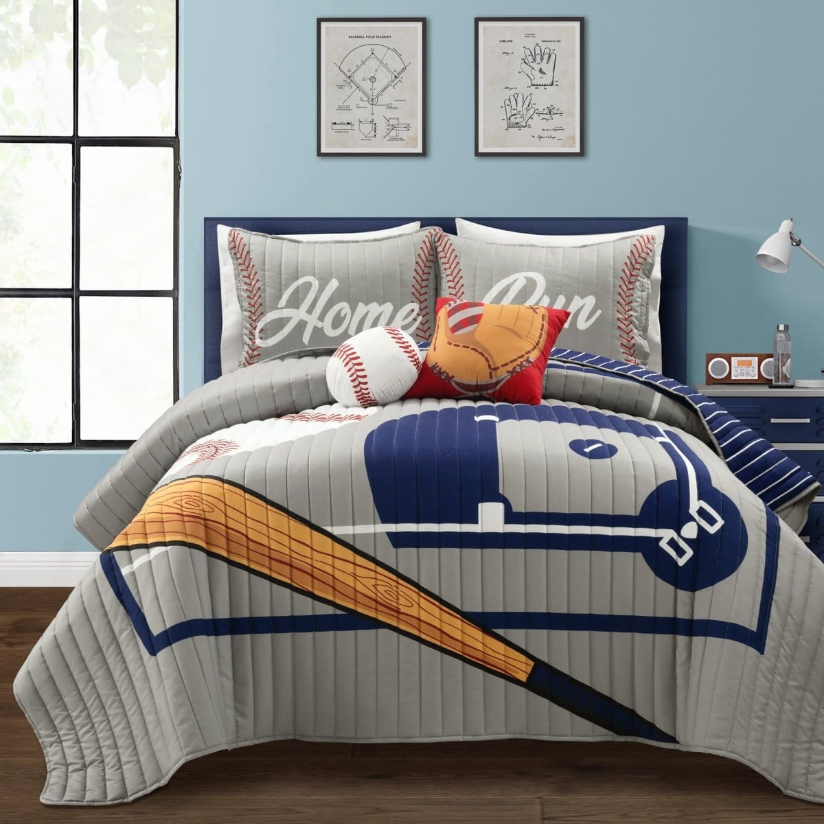 Gray/Navy | Full/Queen