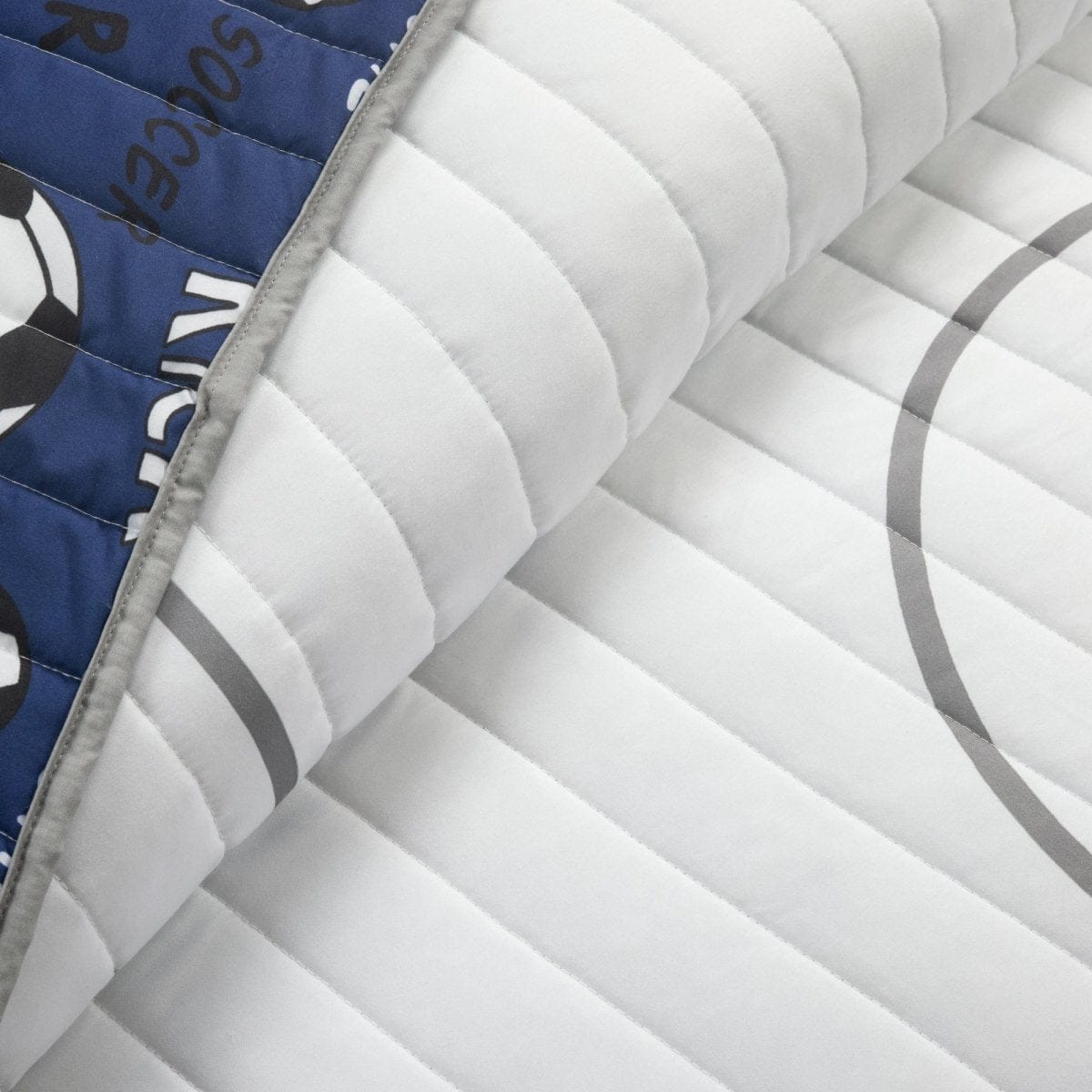 White/Navy | Full/Queen