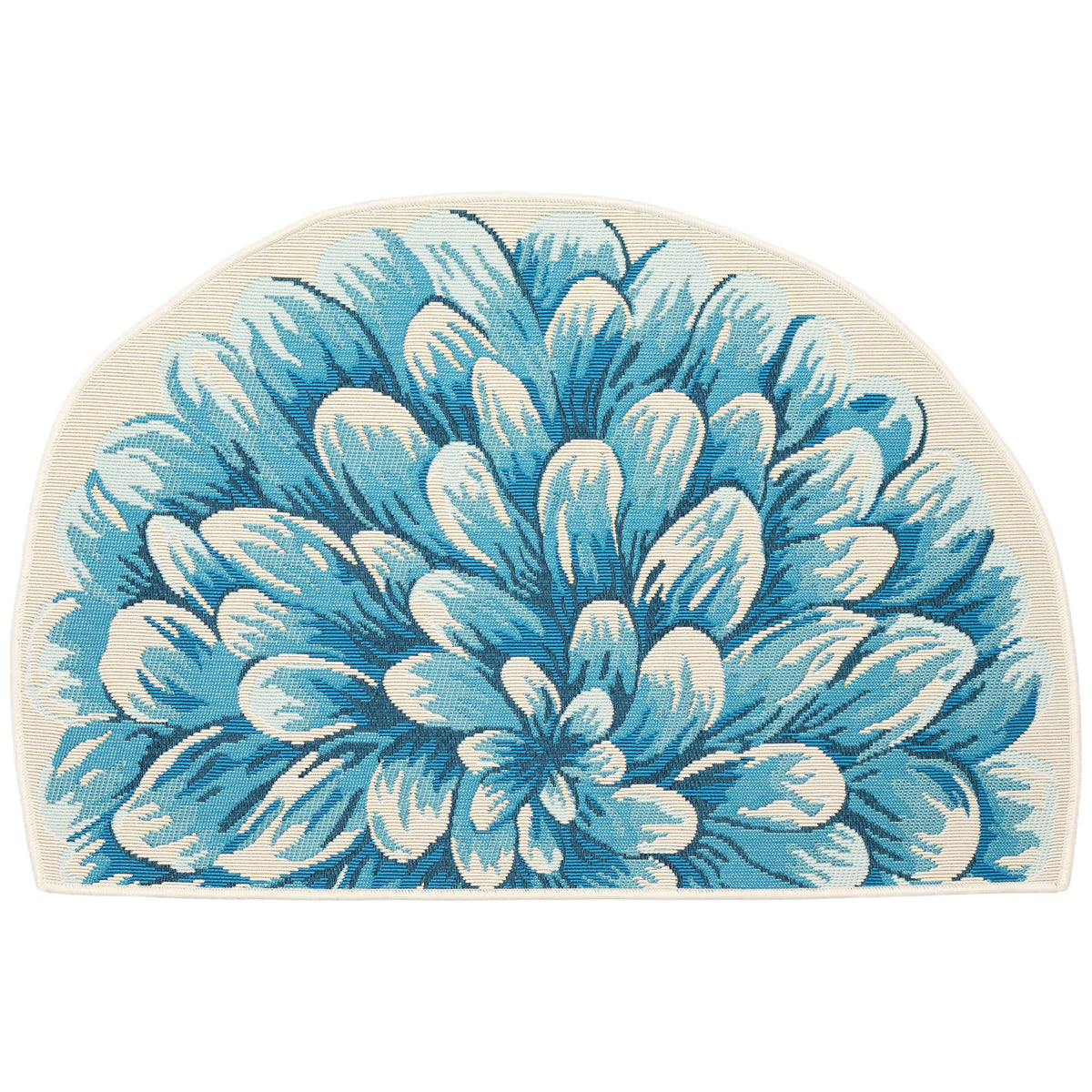 Blue | 3'3" x 2'1" 1/2 Round
