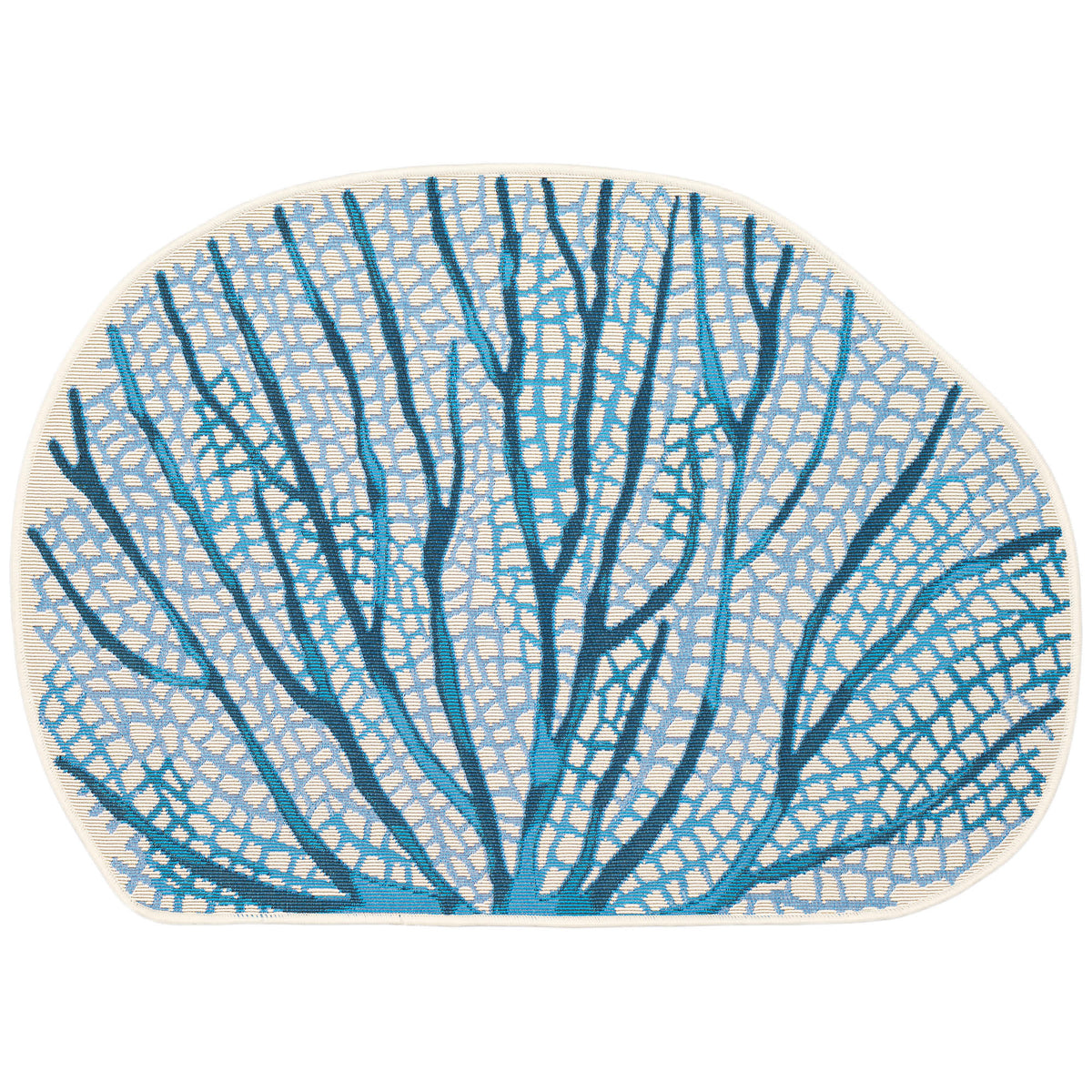 Navy | 3'3" x 2'1" 1/2 Round