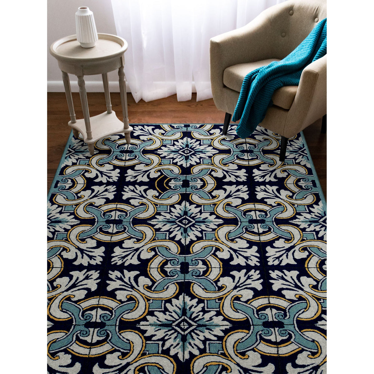 Navy | 5' x 7'6"
