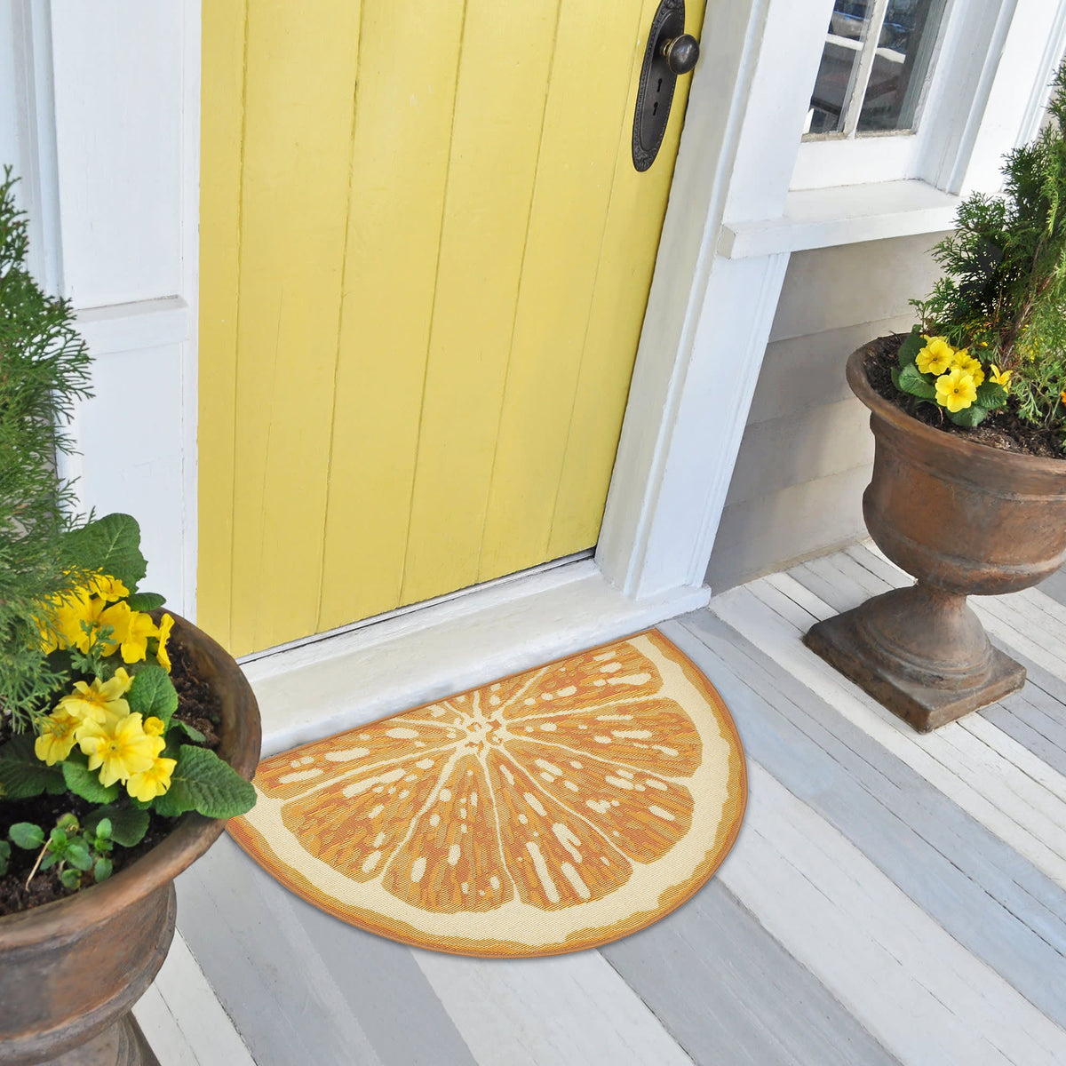 Yellow | 3'3" x 2'1" 1/2 Round