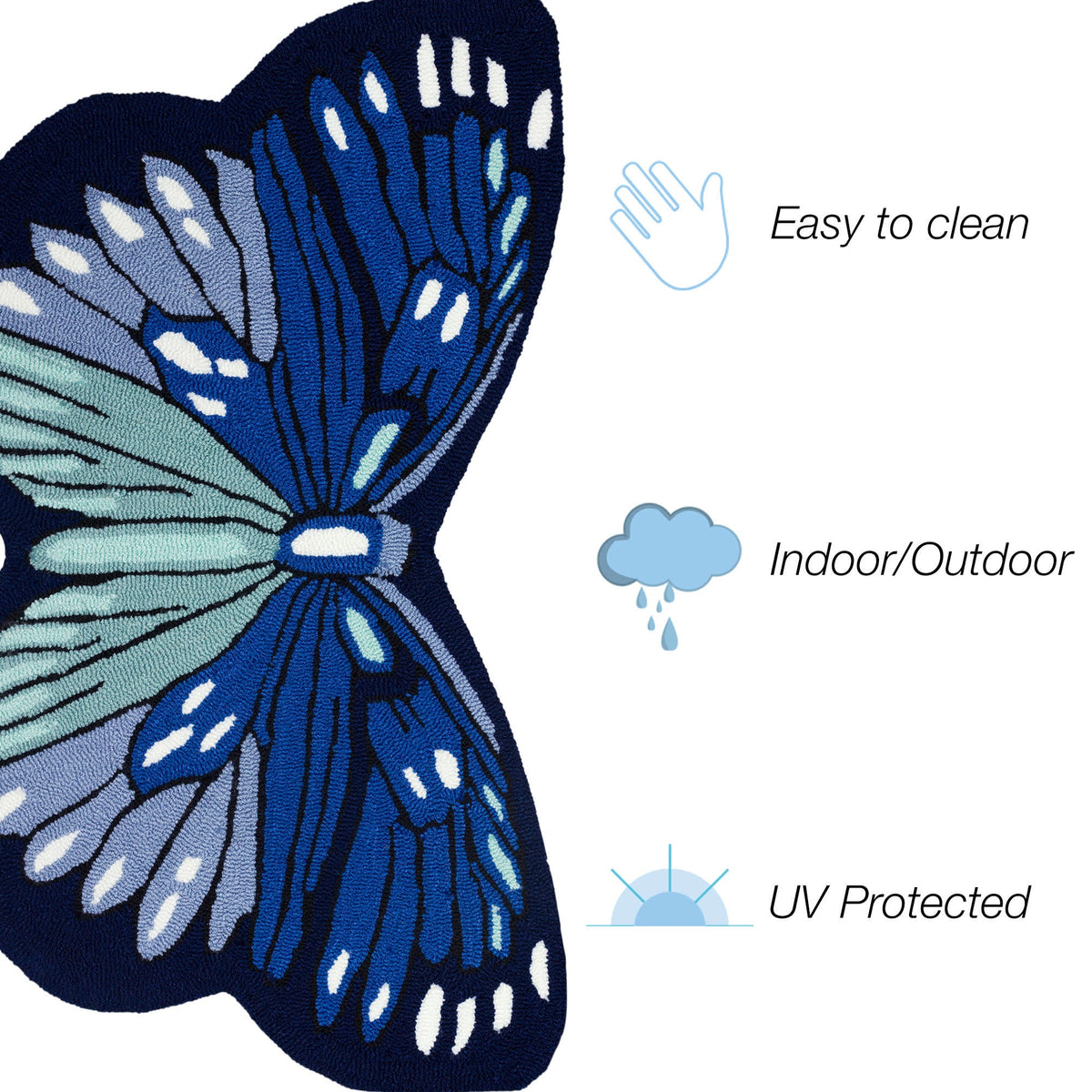 Blue | 1'8" x 2'10" Shaped