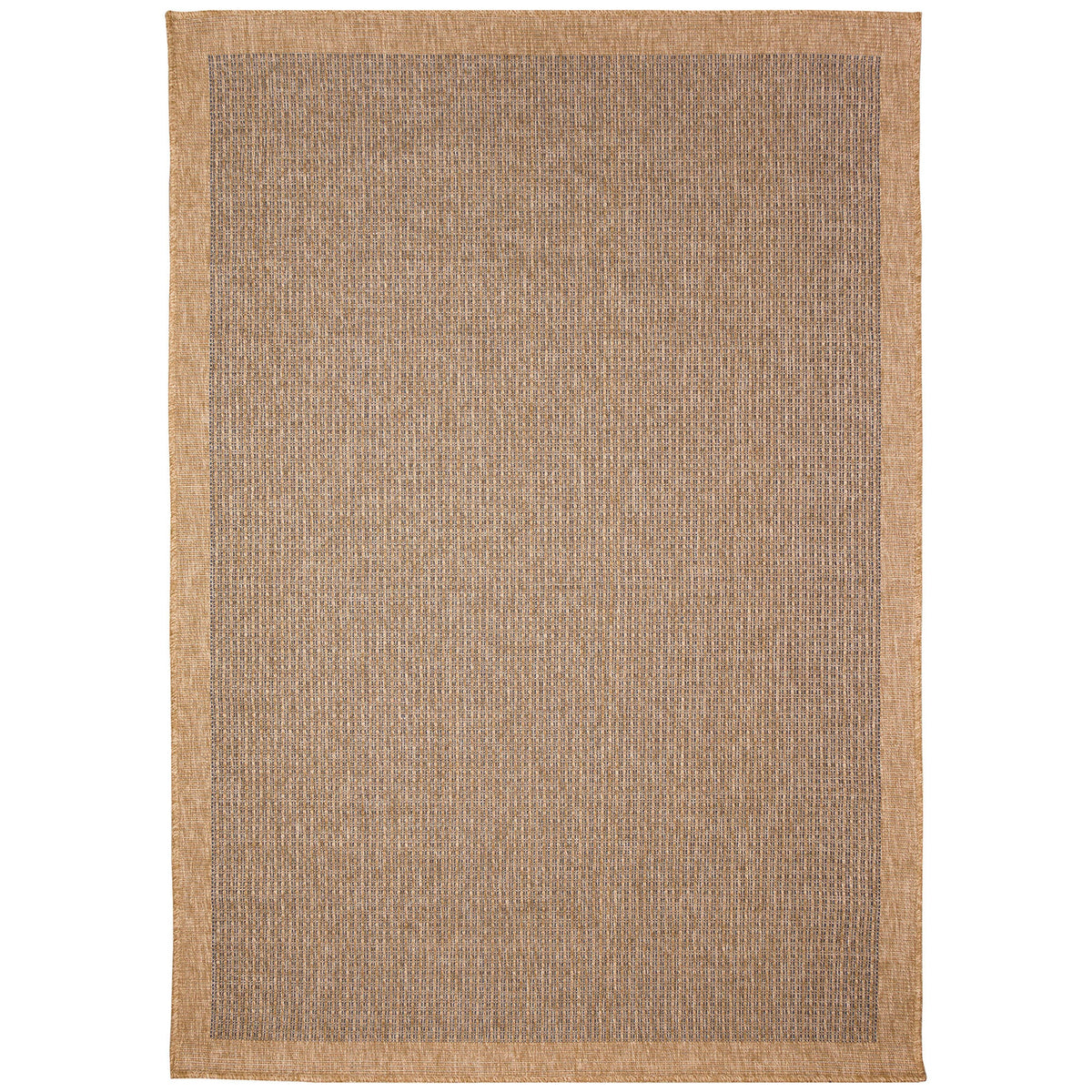 Sahara Texture Border Indoor Outdoor Area Rug