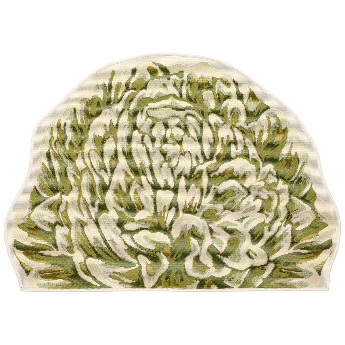 Green | 3'3" x 2'1" 1/2 Round