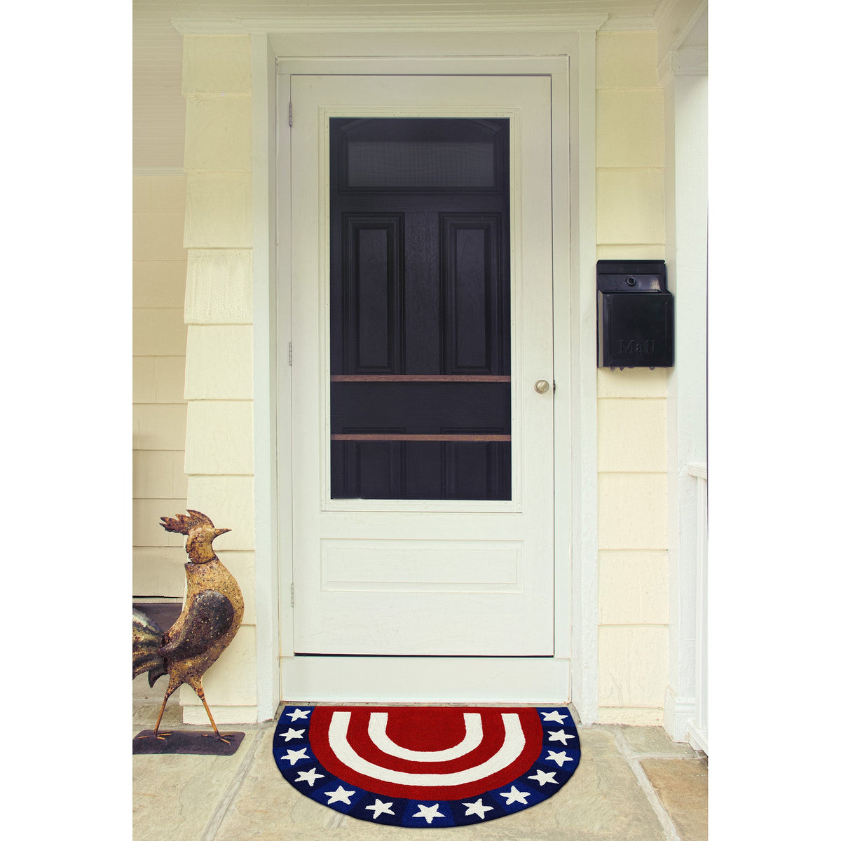 Red | 2' x 3' 1/2 Round