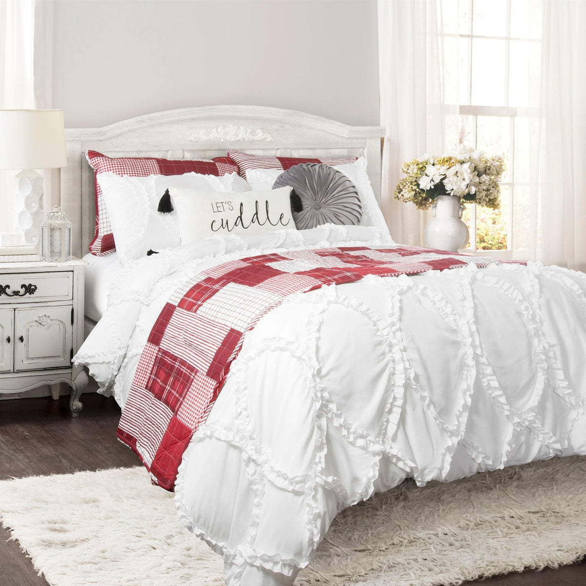 Bedding Bundle: Avon Comforter Set + Greenville Quilt Set