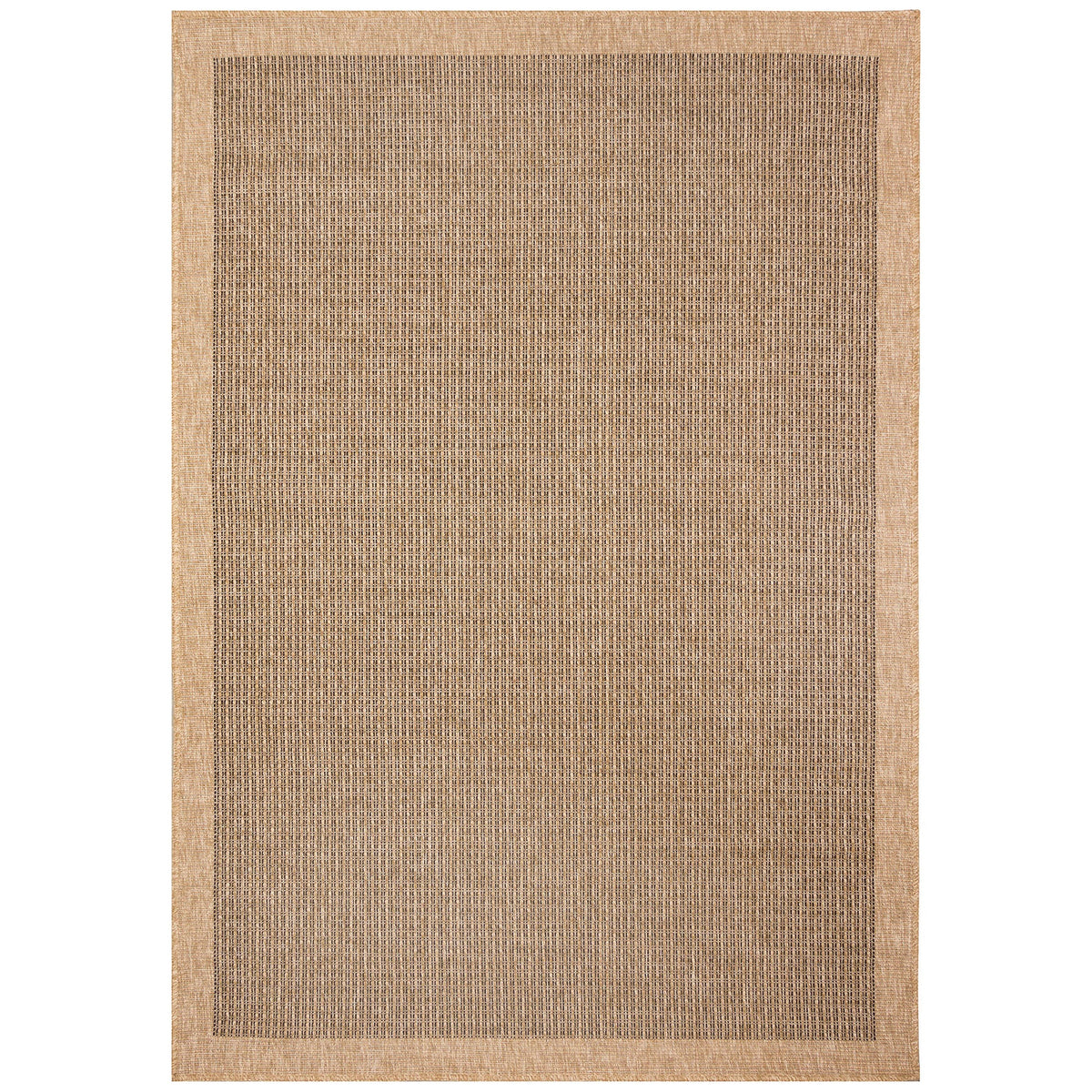Sahara Texture Border Indoor Outdoor Area Rug