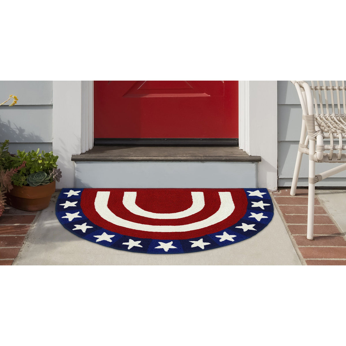 Red | 2' x 3' 1/2 Round