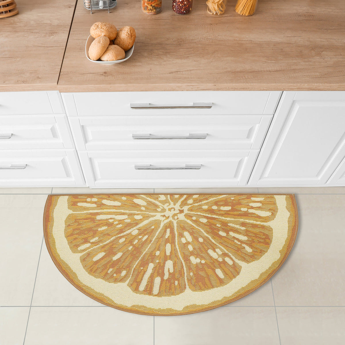 Yellow | 3'3" x 2'1" 1/2 Round