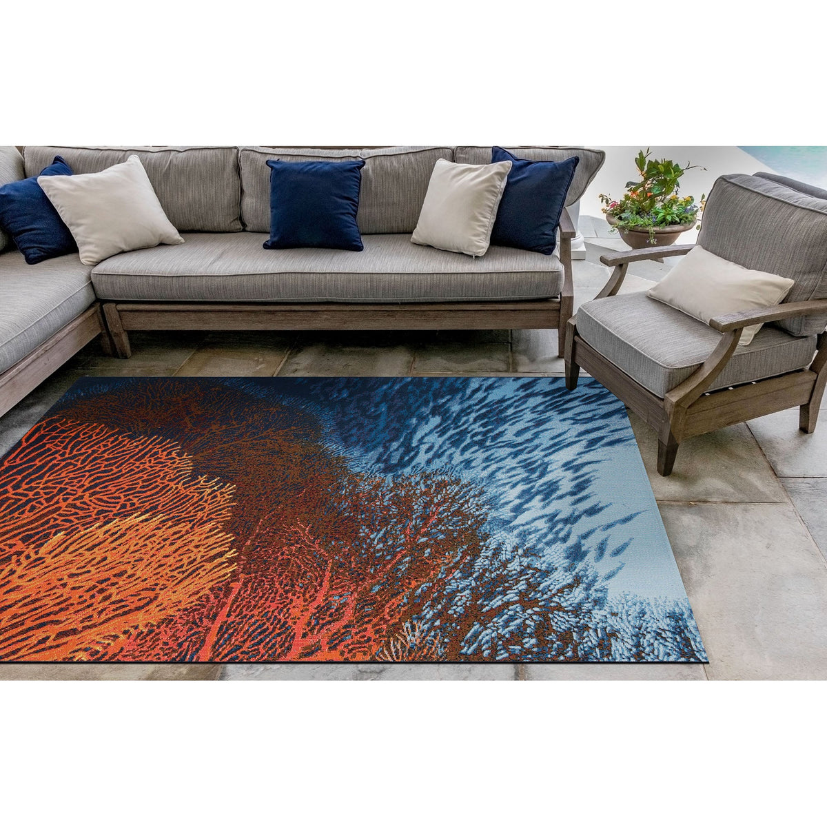 Ocean | 6'6" x 9'4"