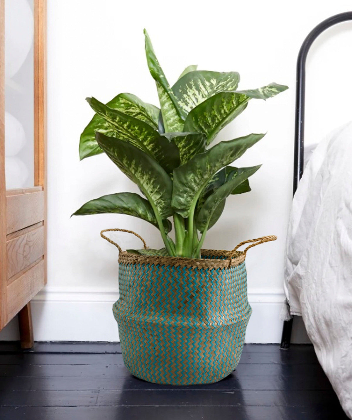 Belly Woven Basket with Handles (Large) by Made Terra