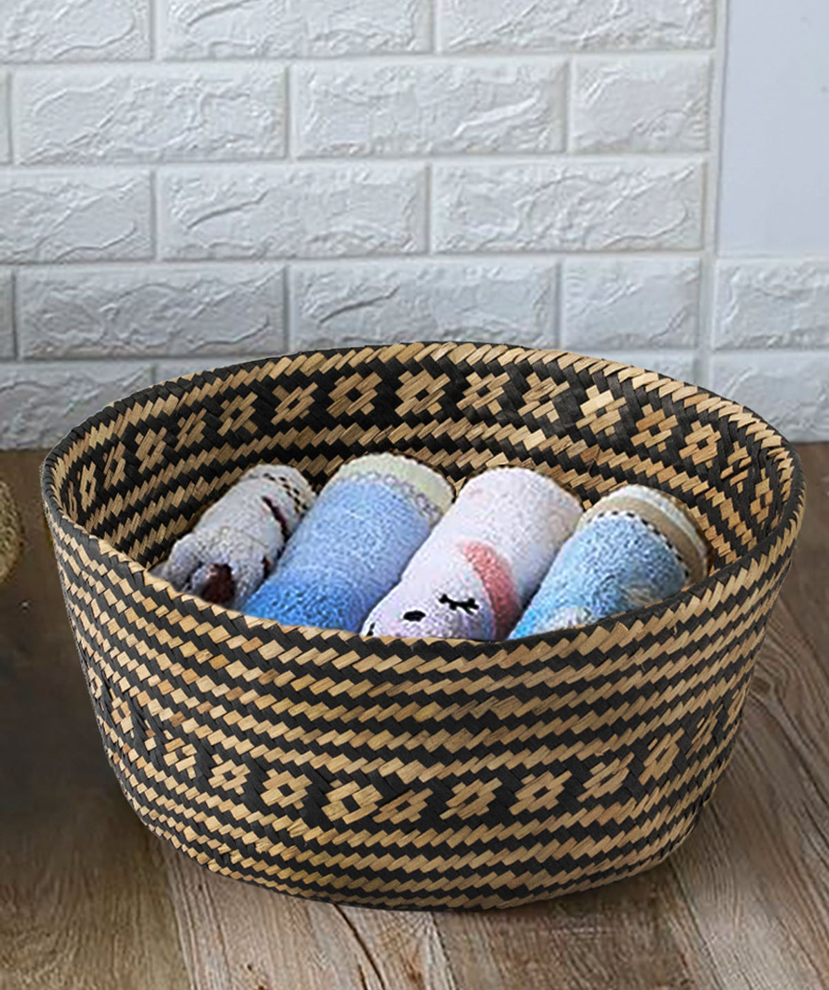 Belly Woven Basket with Handles (Large) by Made Terra