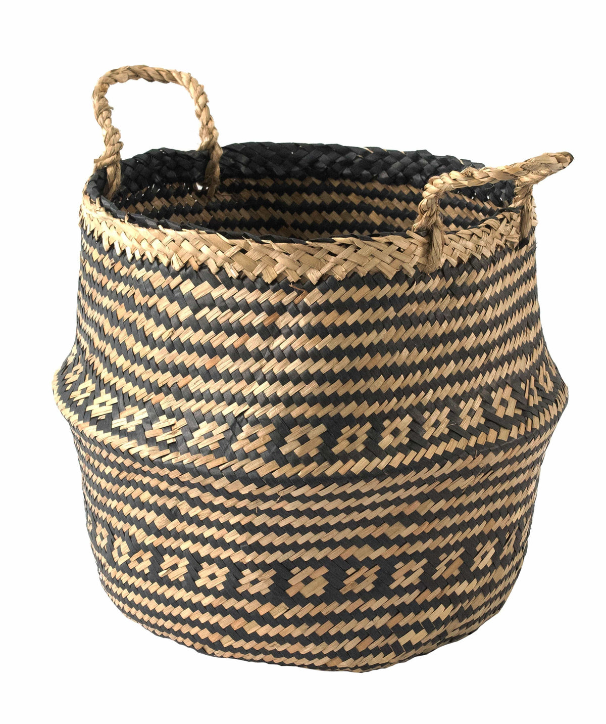 Belly Woven Basket with Handles (Large) by Made Terra