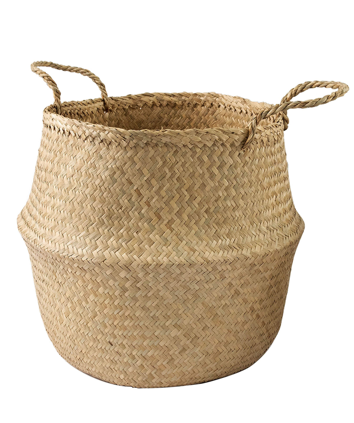 Belly Woven Basket with Handles (Large) by Made Terra