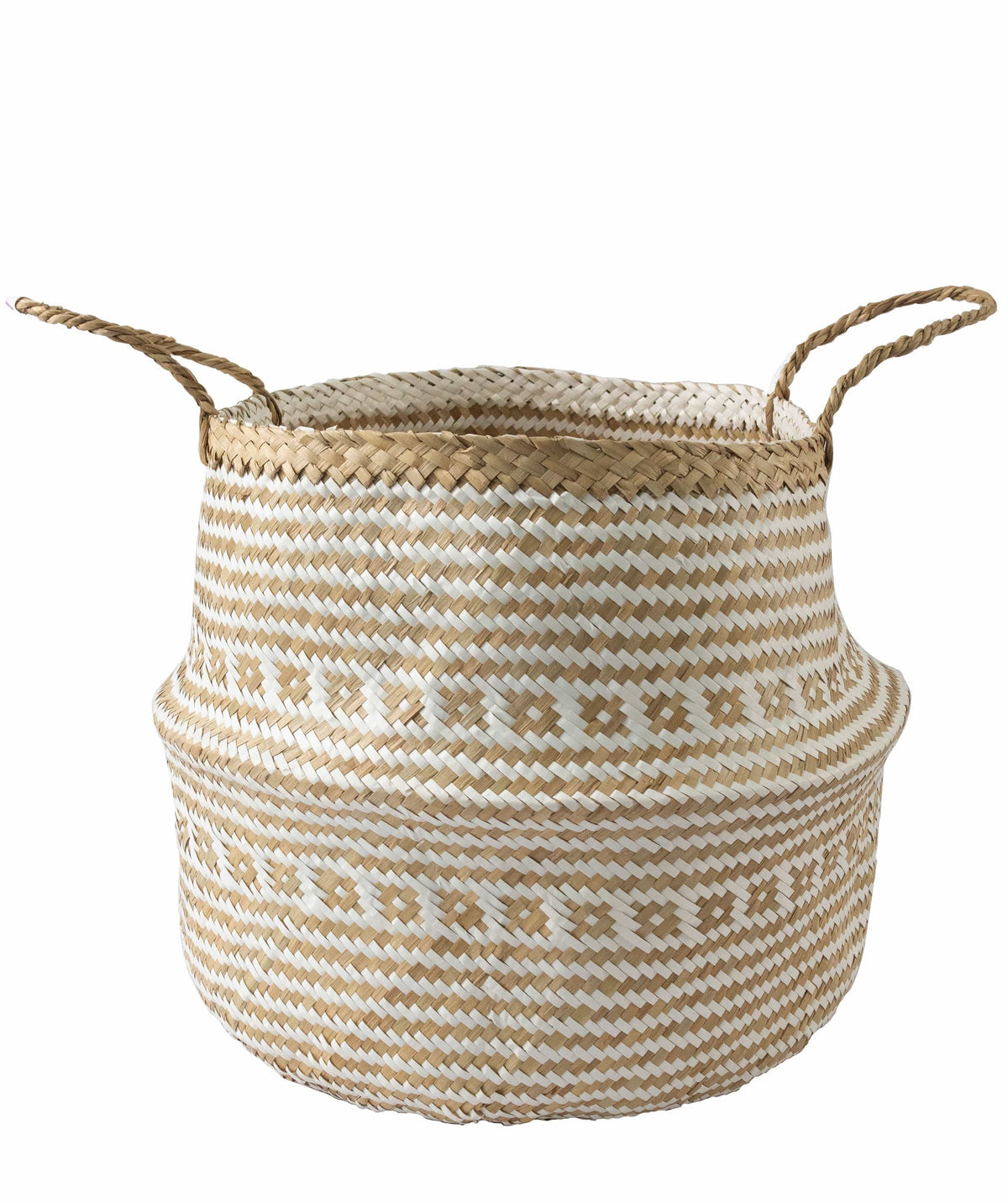 Belly Woven Basket with Handles (Large) by Made Terra