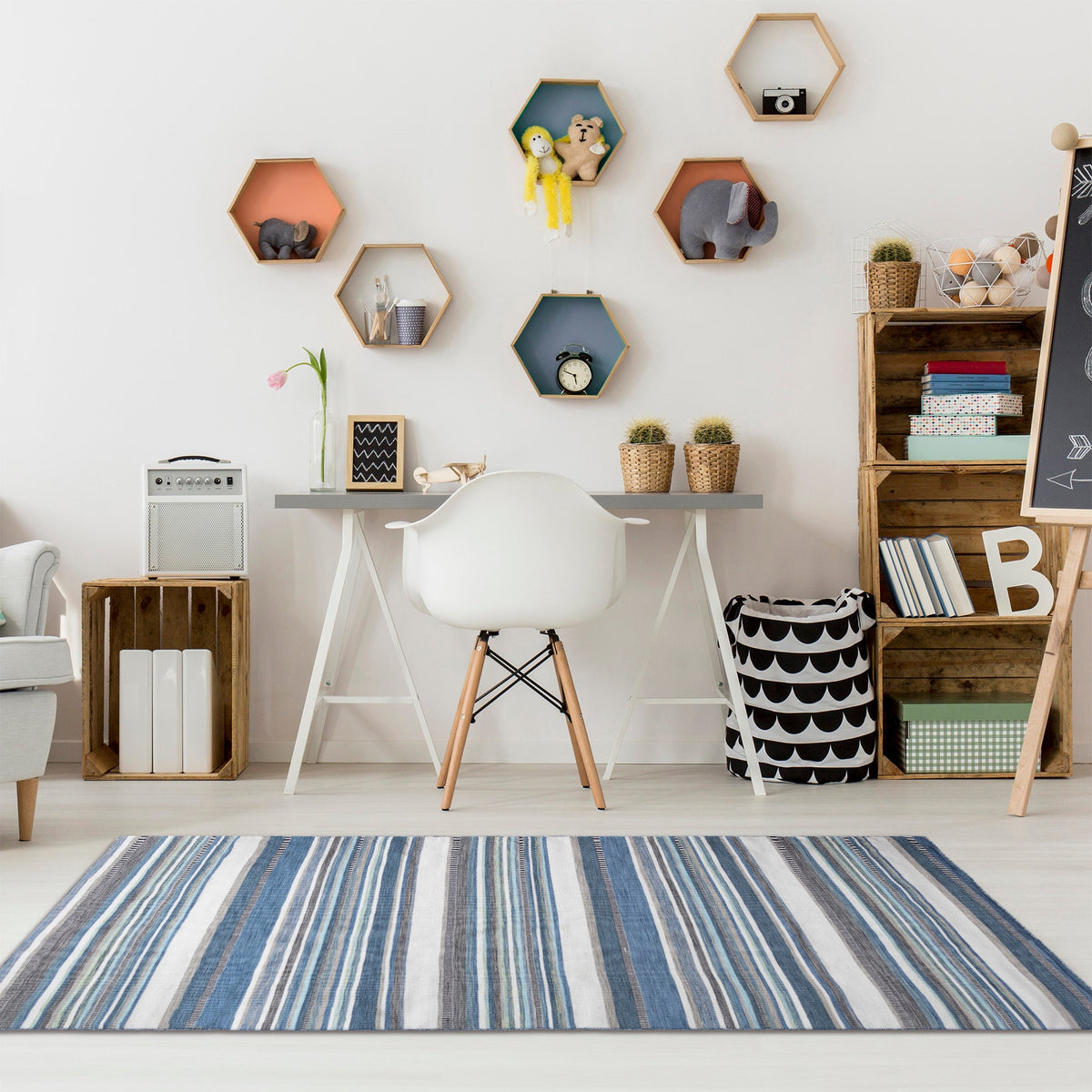 Blue | 3'6" x 5'6"