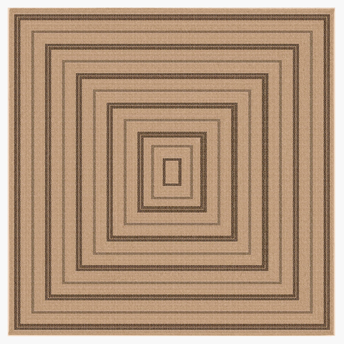 Sahara Multi Border Indoor Outdoor Area Rug